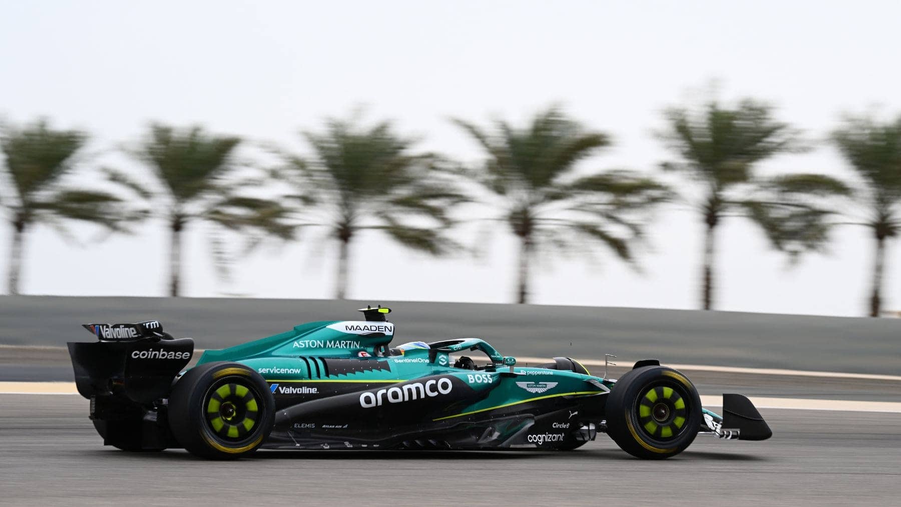 Fernando Alonso Aston Martin F1 Test