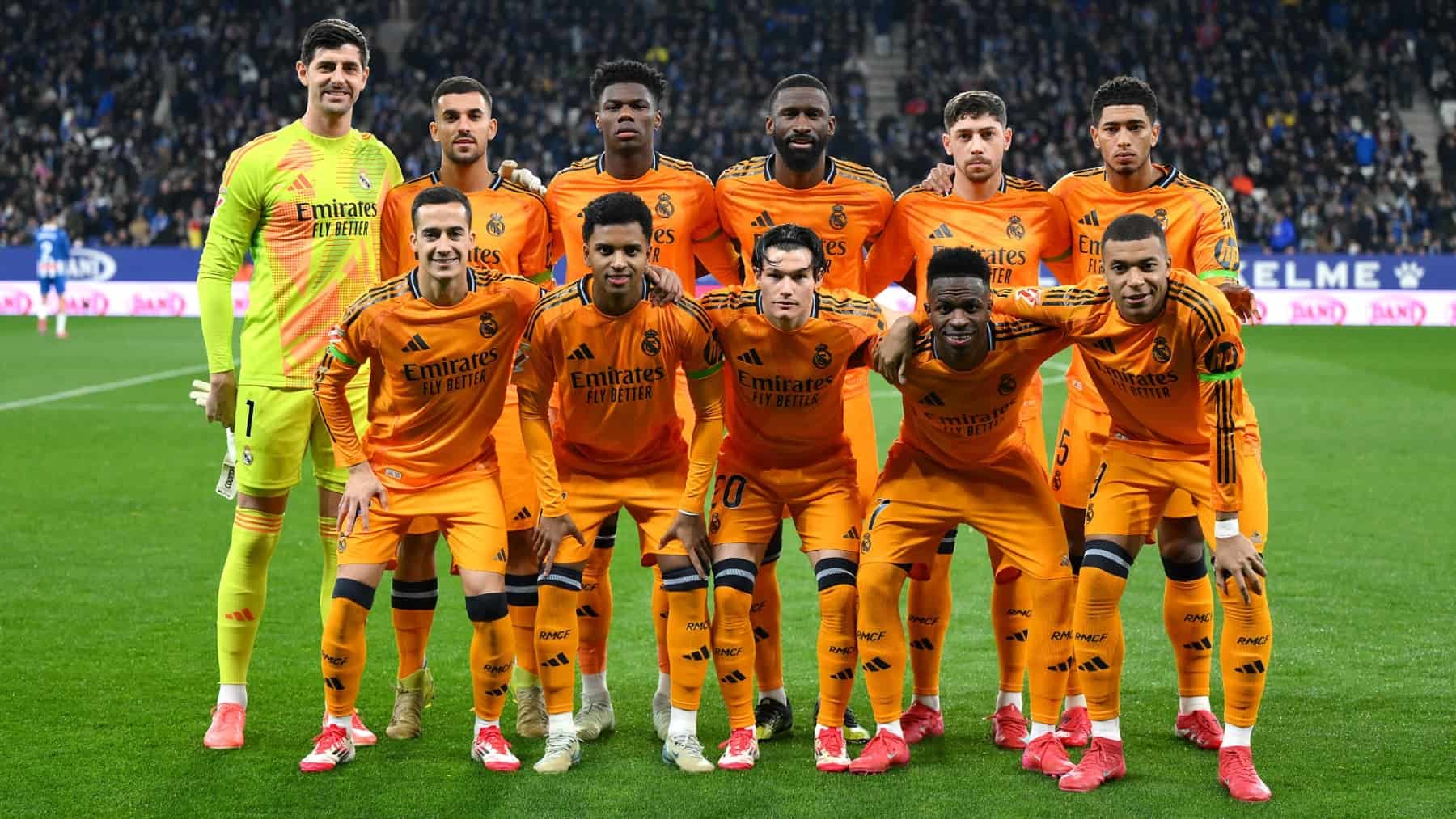 Real Madrid line-up Manchester City
