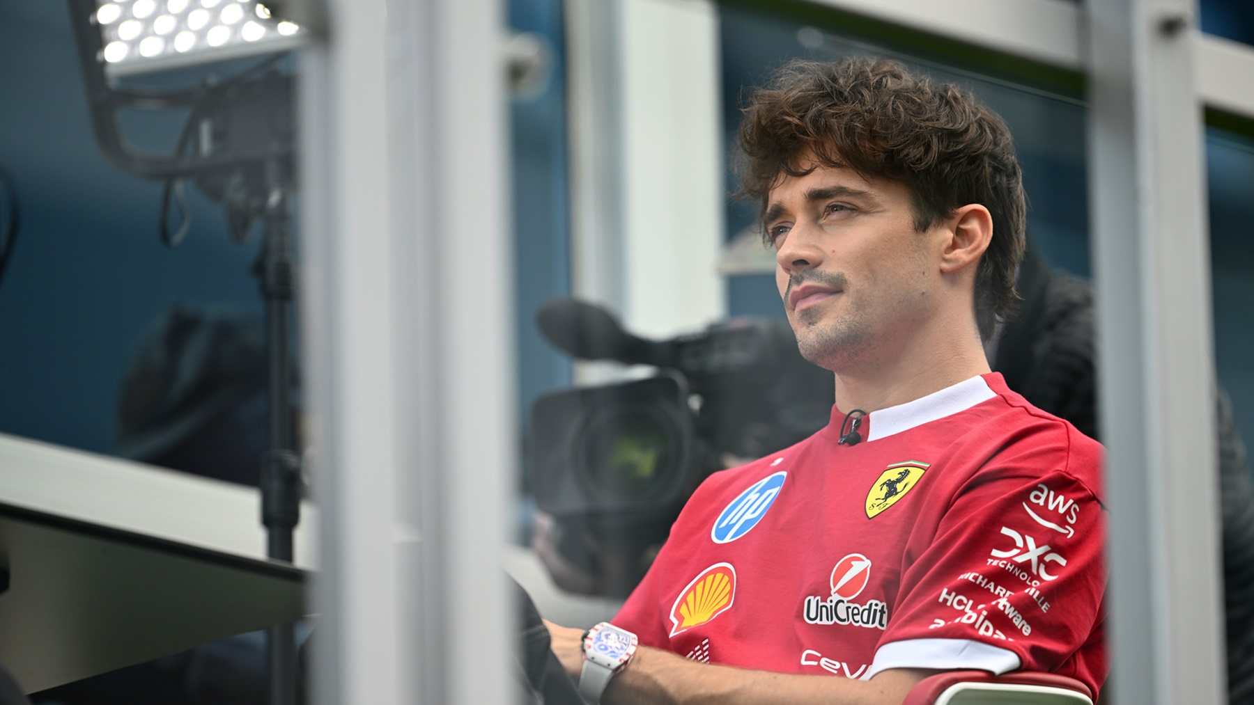 Leclerc Hamilton Ferrari