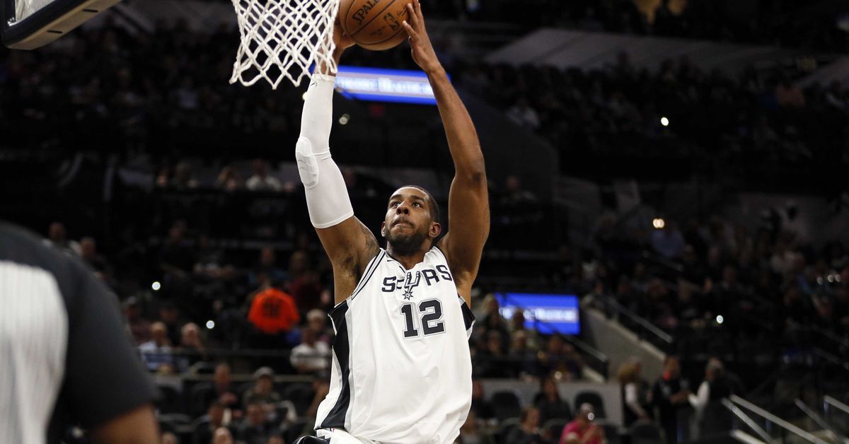 LaMarcus Aldridge anoche vs Memphis Grizzlies. Foto: @spurs_fanly