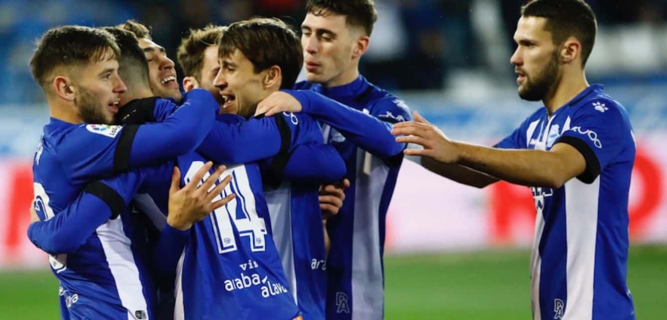 Jugadores del Alavés celebrando un gol Fuente: Deportivo Alavés