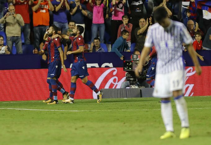 Odriozola en la derrota frente al Levante | Foto: Getty Images