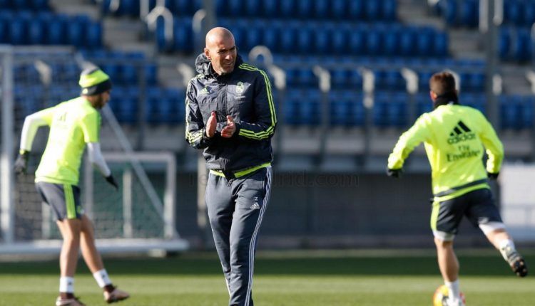 Zidane entrenamiento