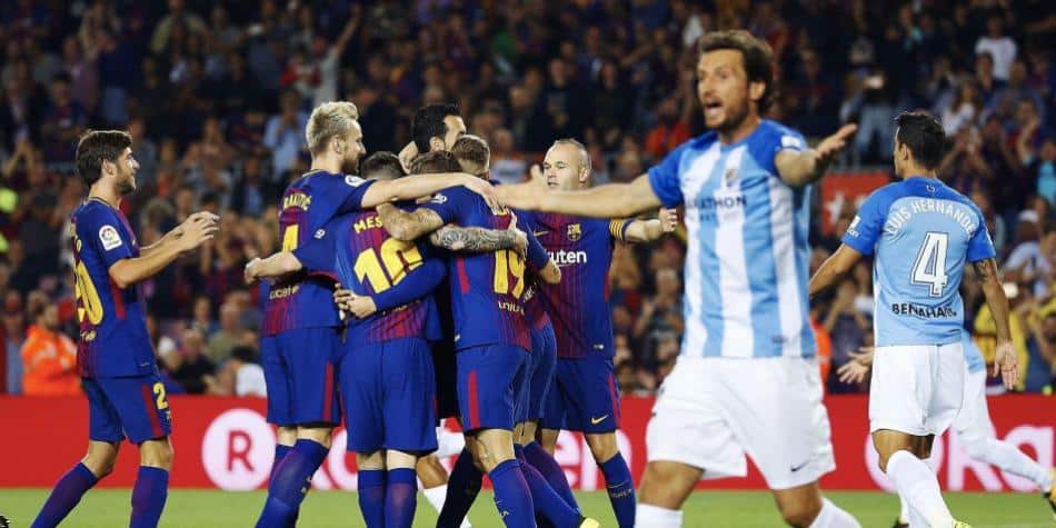 Gol de Deulofeu en el Barcelona 2-0 Málaga