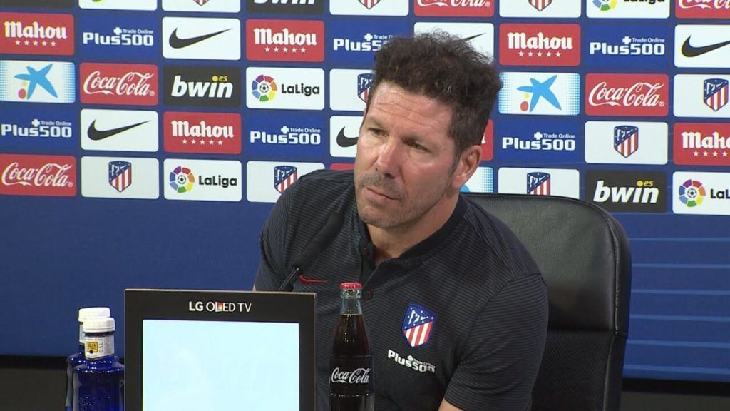 Simeone, entrenador del Atlético