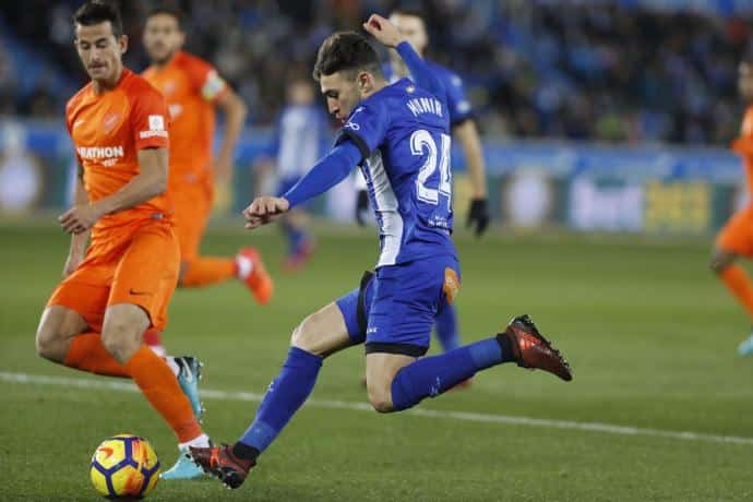 Encuentro entre el Deportivo Alavés y el Málaga CF. Foto: La Opinión de Málaga.