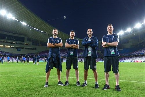 Gremio conoce el estadio en Emiratos Arabes Unidos.