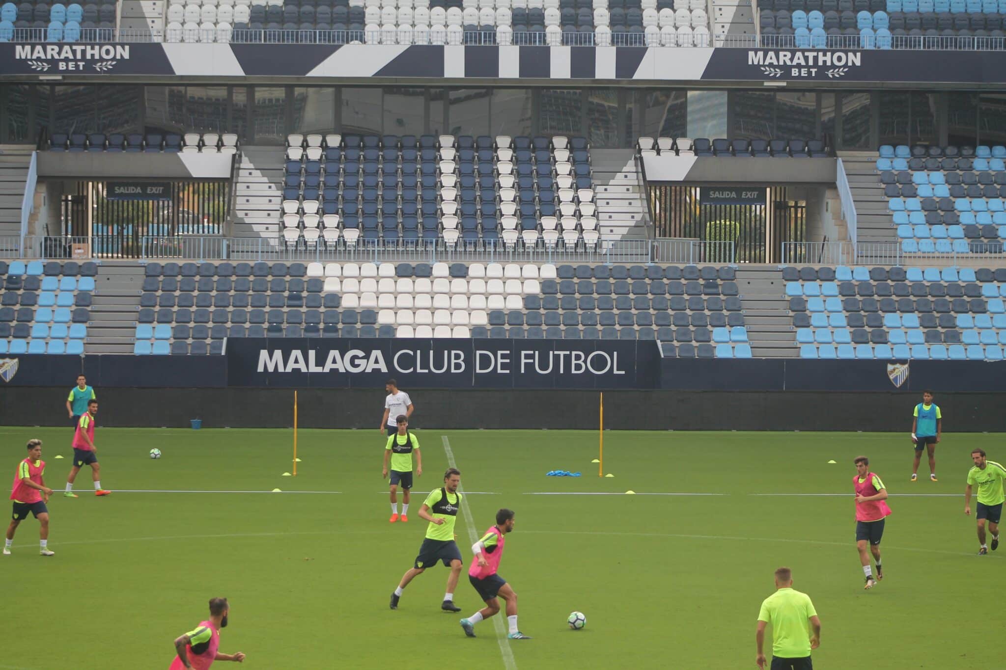 Entrenamiento del Málaga CF en la Rosaleda. Foto Sergio Gil para  Grada3.com