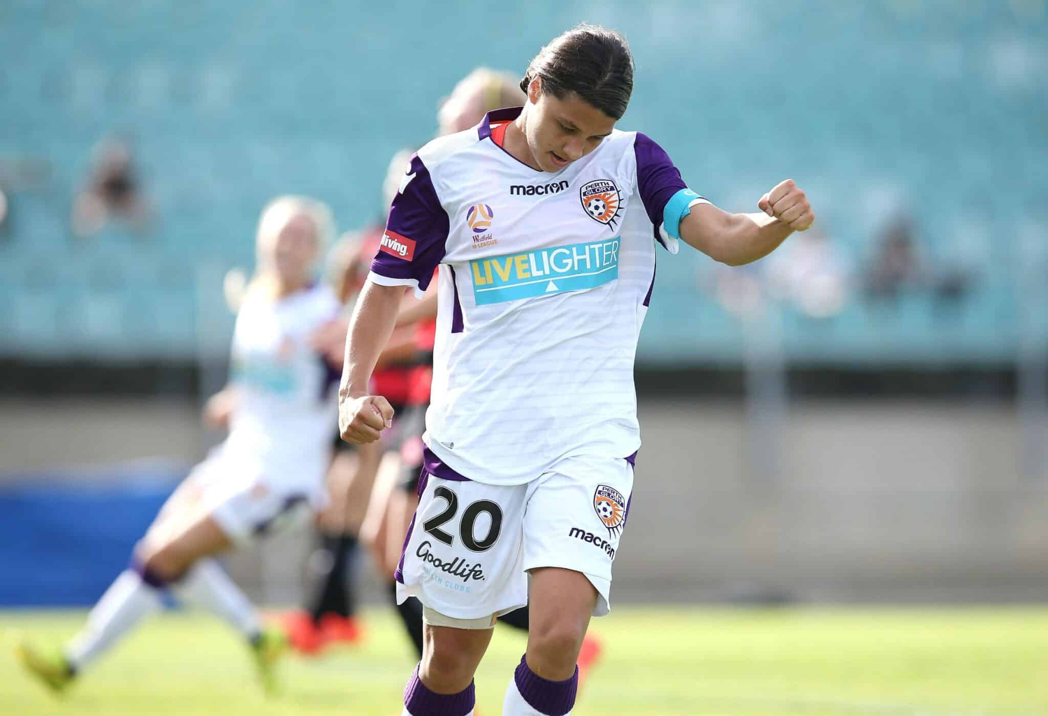 Súper Sammy. Kerr marca el único gol del partido. Fuente: https://www.w-league.com.au/