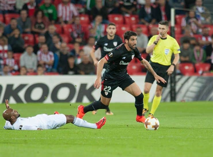 El Athletic jugando como local contra el Ostersunds