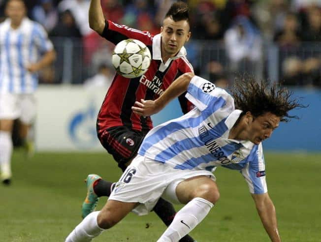 Iturra, con el Málaga CF. Foto Mundo Deportivo.