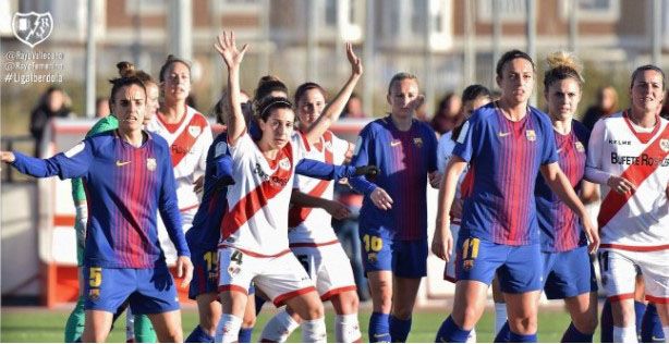 Instantes antes del gol de Paula Andújar. Fuente: www.rayovallecano.es
