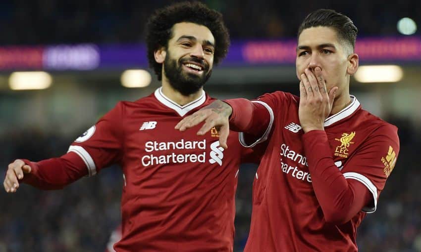 Salah y Firmino/Fuente: espanol.liverpoolfc.com