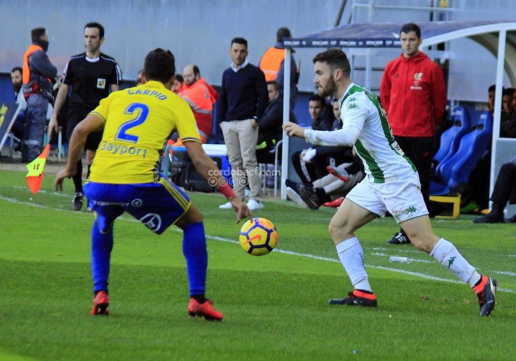 Javi Galán durante el partido de ayer | Imagen: Córdoba CF