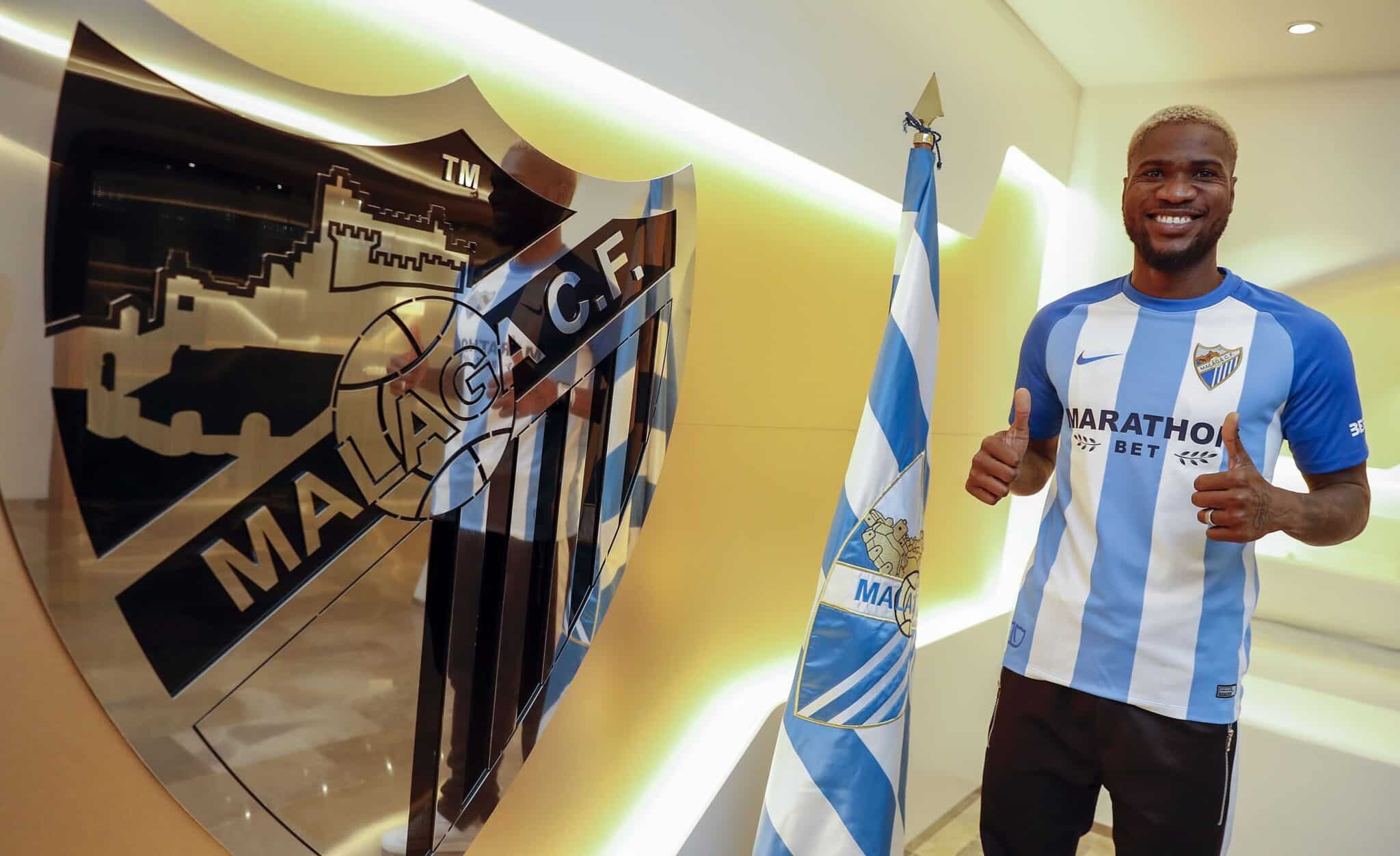 Brown Ideye de malaguista. Foto: Málaga CF.
