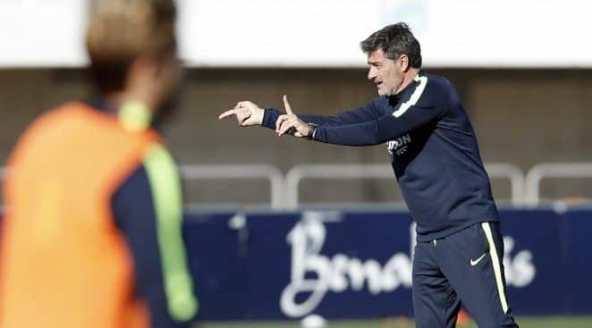 Michel en un entrenamiento / Foto: malagacf.com