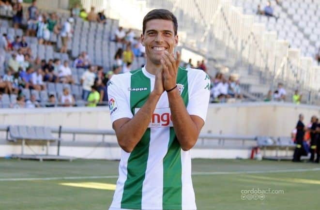 Joao Afonso durante la presentación del Córdoba 2017/2018 | Imagen: Córdoba CF