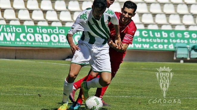 Quiles durante un encuentro la temporada pasada con el Córdoba B | Imagen: Córdoba CF