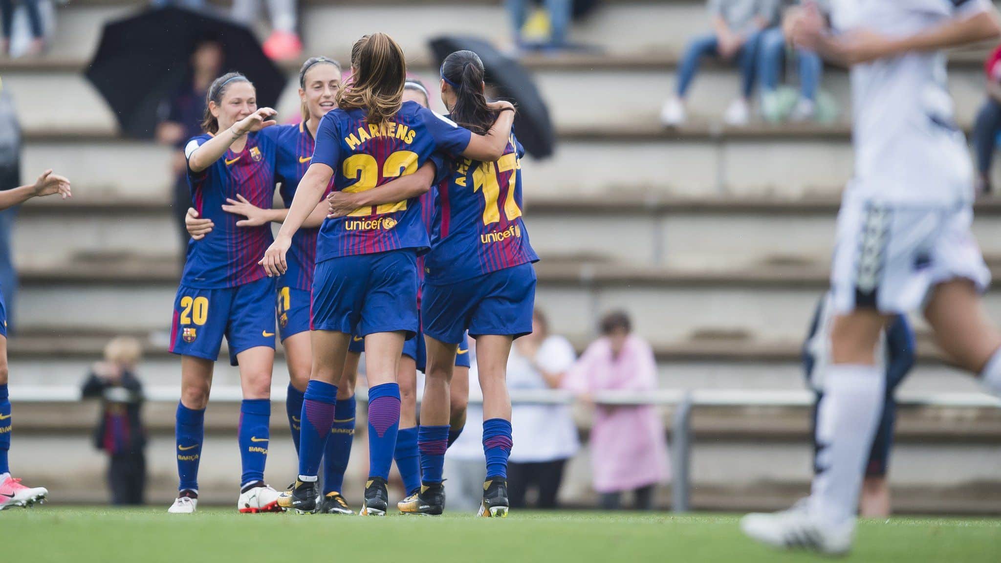 FCB celebrando gol FOTO: twitter FCB
