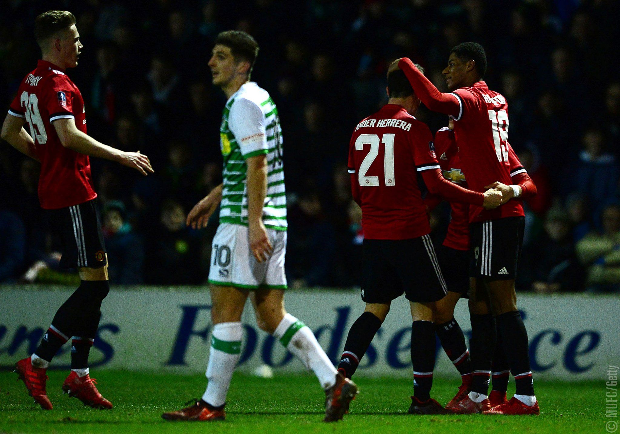 Rashford celebrando su gol/Fuente: @ManUtd