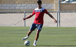 Raul Palma en un entrenamiento de hace un año con el San Fernando CD