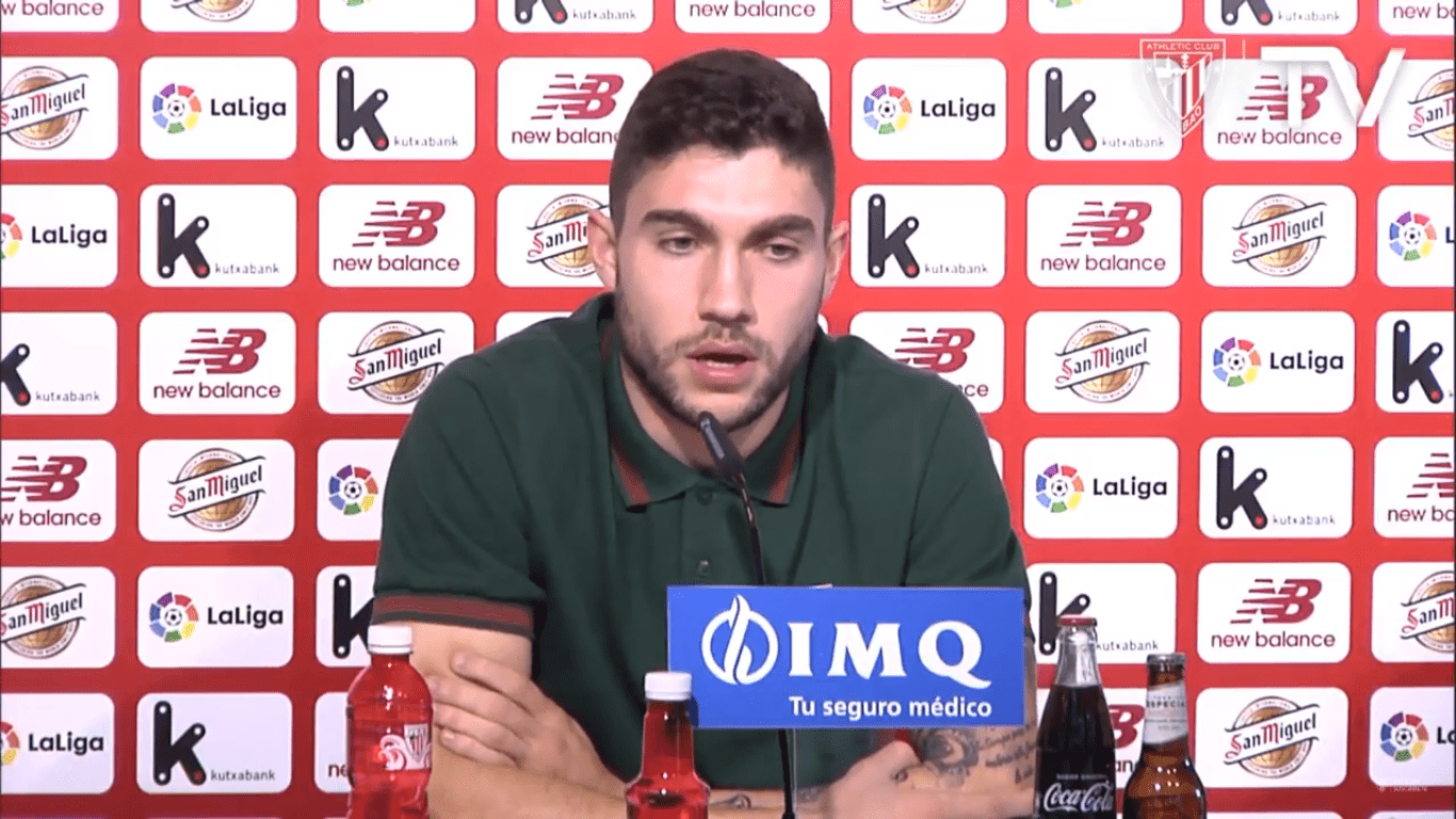 Unai Núñez en rueda de prensa / youtube.com