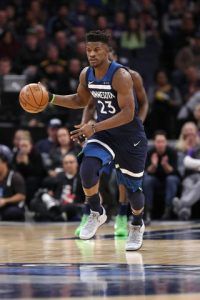 Jimmy Butler con la posesión de la pelota (Fuente: Minnesota Timberwolves).