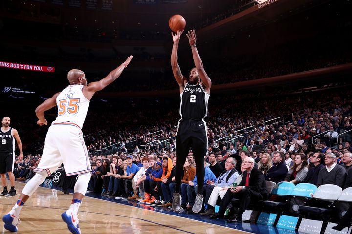 Kawhi Leonard cuajó el mejor partido de esta temporada (fuente nba.com/spurs