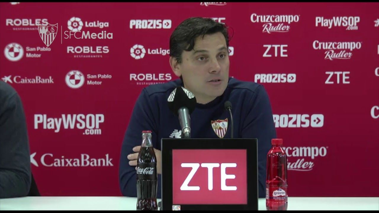 Montella en rueda de prensa / Foto: sevillafc.es