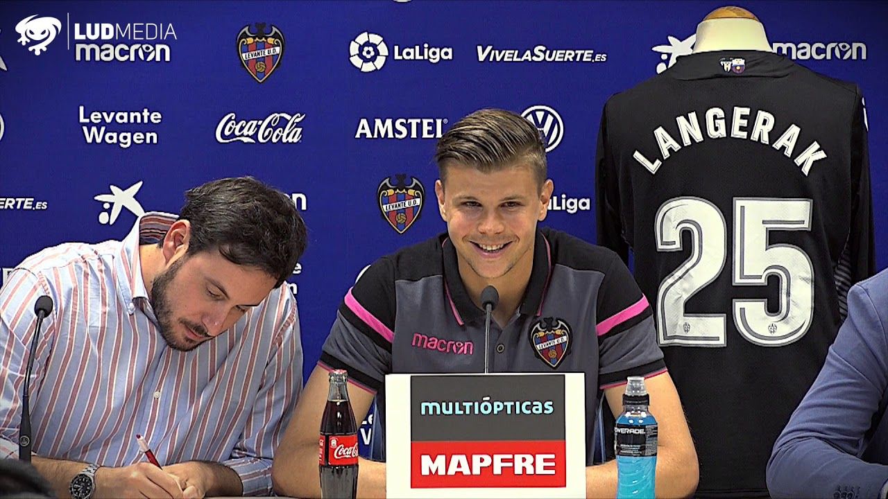 Langerak en su presentación / Foto: levanteud.es