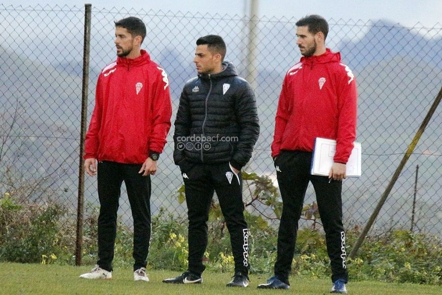 Jorge Romero en el último entrenamiento de su equipo | Imagen: Córdoba CF