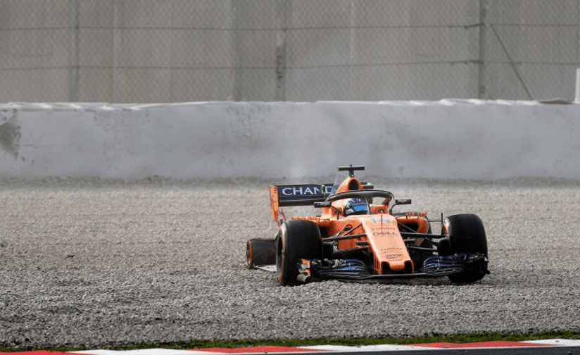 Incidente McLaren Barcelona Día 1 Test - Vá 
@SoyMotor