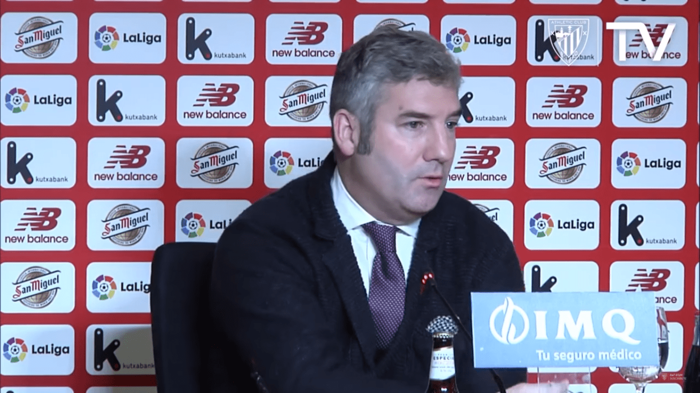 Josu Urrutia en rueda de prensa / You Tube