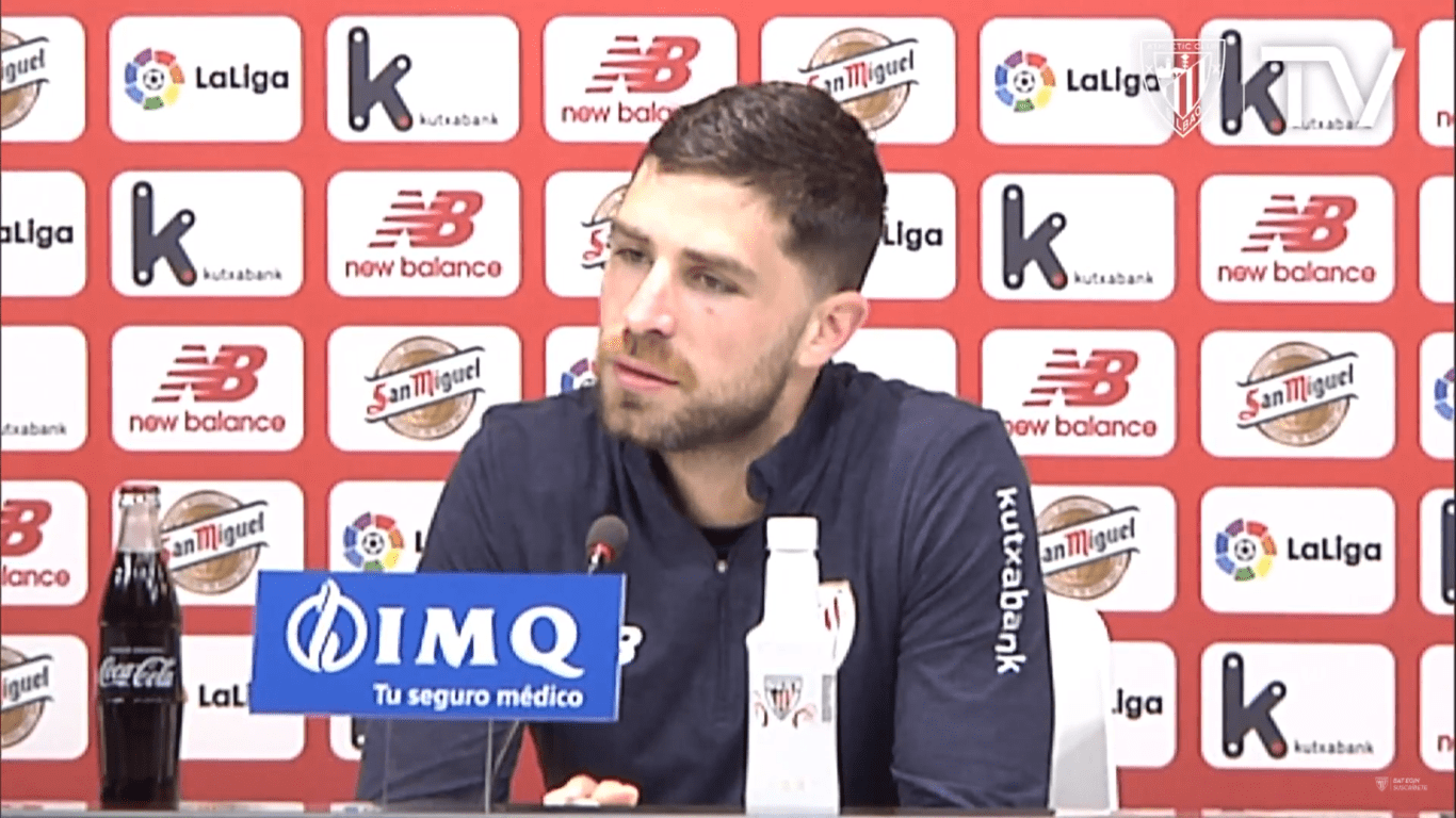 Yeray Álvarez en rueda de prensa / youtube.com