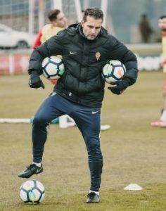 Rubén Baraja en un entrenamiento