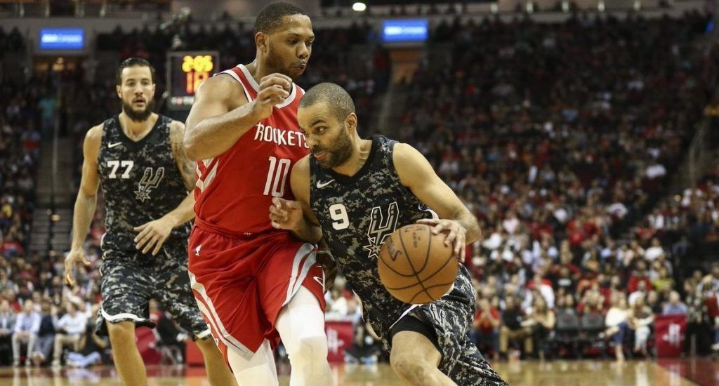 Tony Parker ante Eric Gordon. FOTO: @ListinUSA