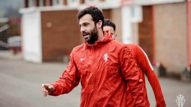 Guitián en un entrenamiento en Mareo