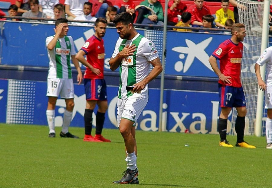 Aythami tras su expulsión | Imagen: Córdoba CF