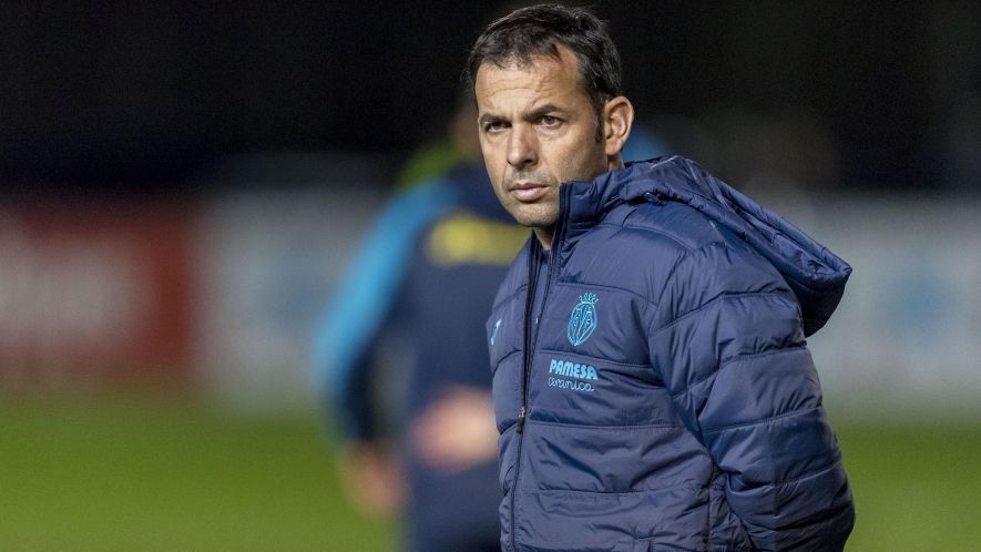 Javi Calleja durante un entrenamiento del Villarreal. Foto | Villarrealcf.com