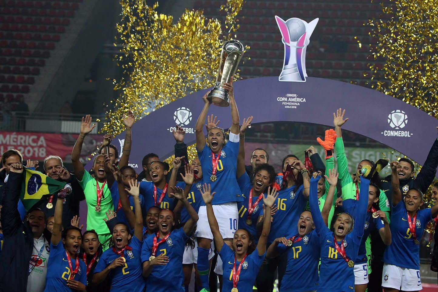 Brasil campeon Copa América Femenina. Foto: Copa América Femenina