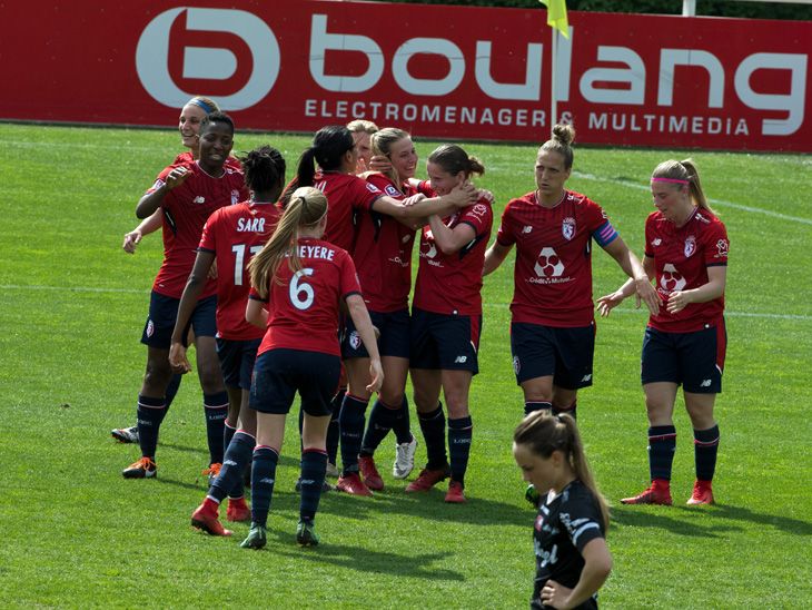 El Lille festeja los tres puntos (Foto: losc.fr)