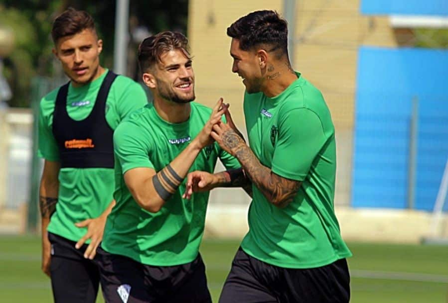Jauregi y Valentín durante un entrenamiento | Imagen: Córdoba CF