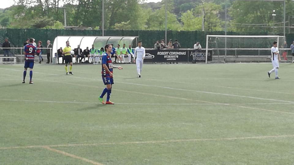 El gol de Pablo no fue suficiente para que la UE Llagostera puntuará en esta jornada. Foto: Juan Luis Chaves.