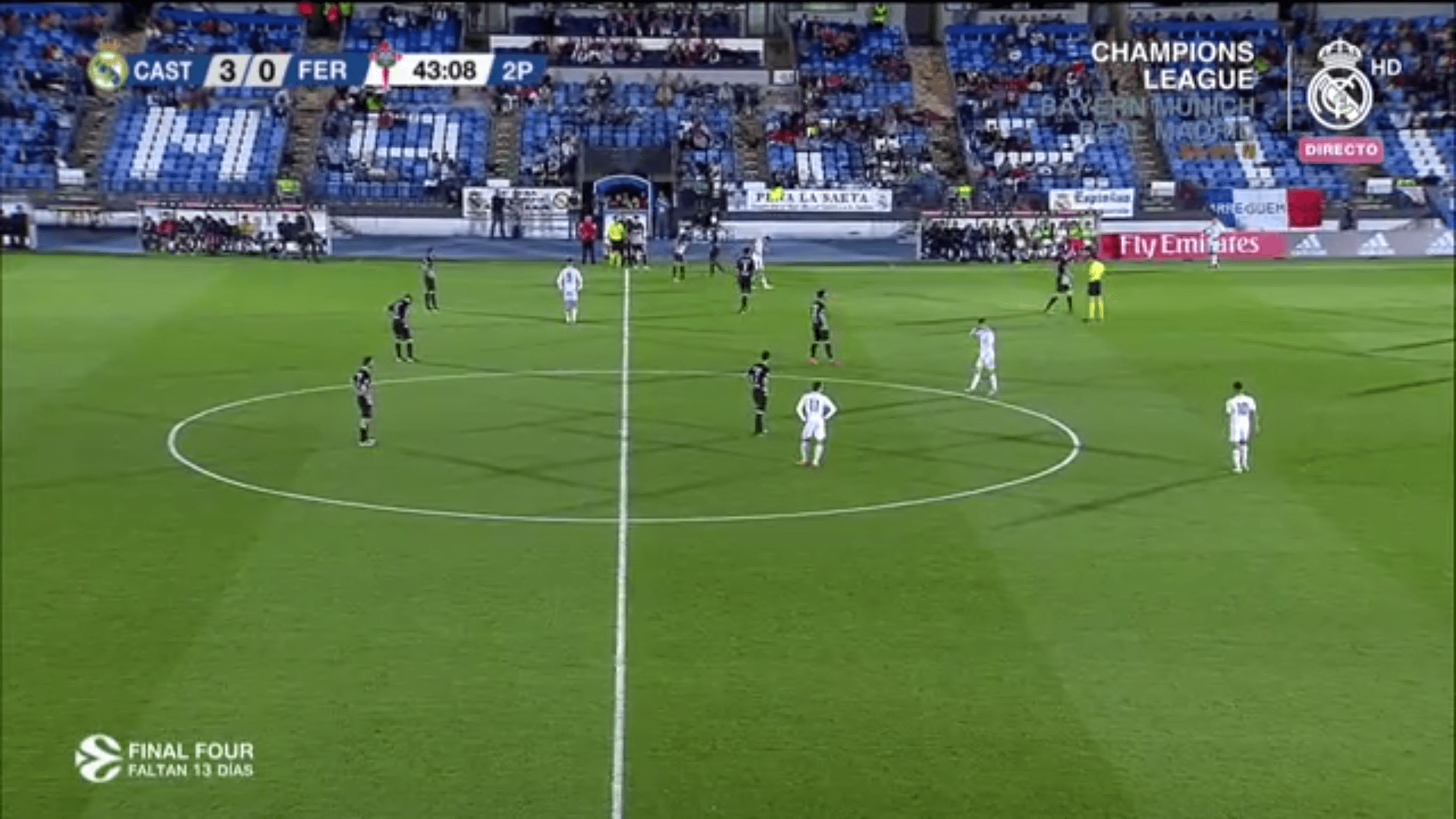 El Castilla golea a un Racing que podría descender mañana