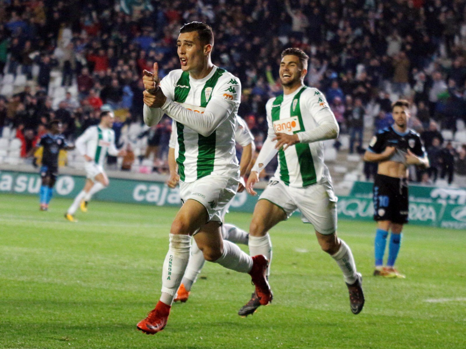 Sergi Guardiola celebrando un gol. Foto vía Córdoba CF