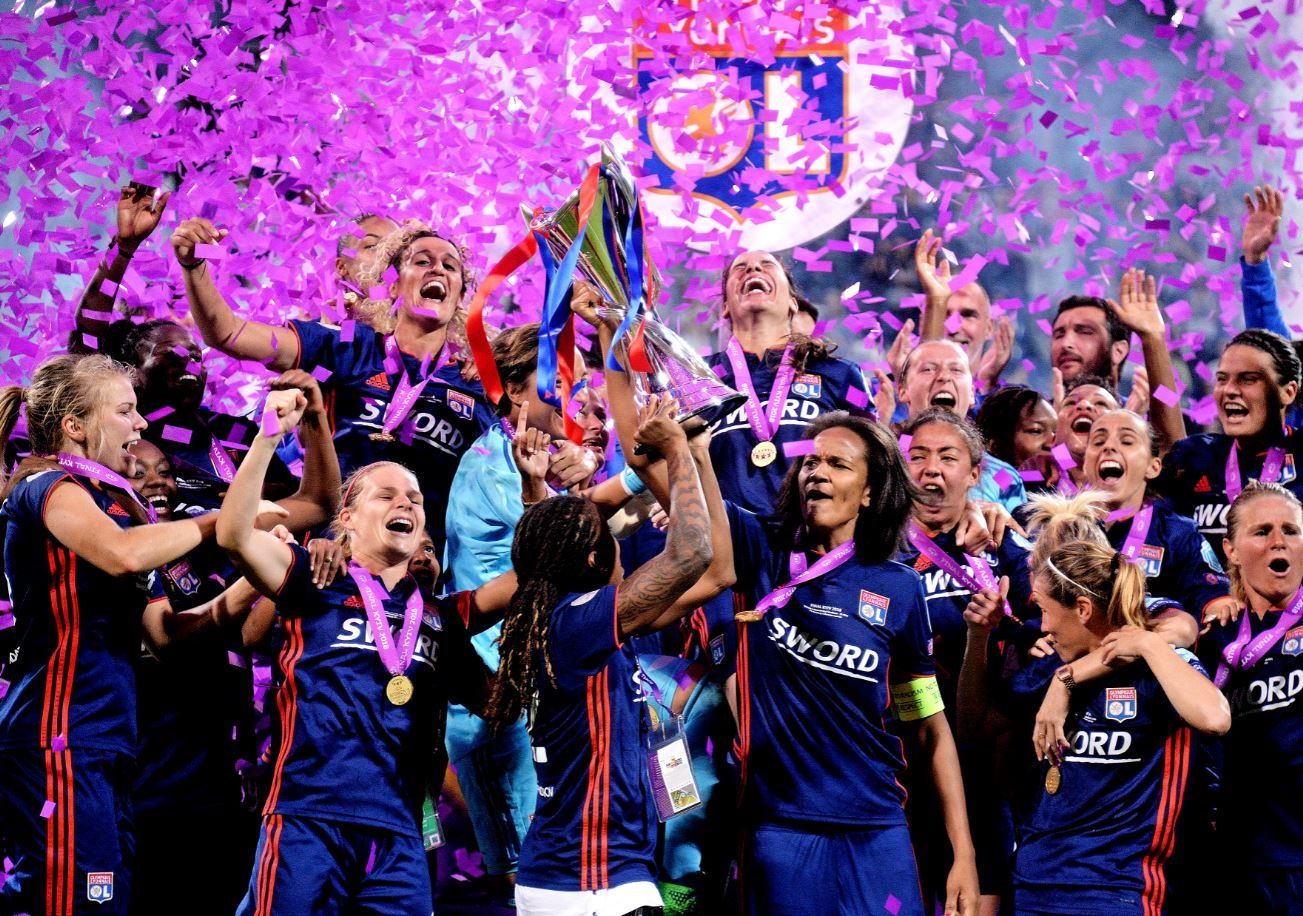 ¡Las CAMPEONAS de la Champions League! (Foto: Olympique Lyonnais F Twitter)