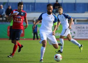 Añón en un partido con el Marbella