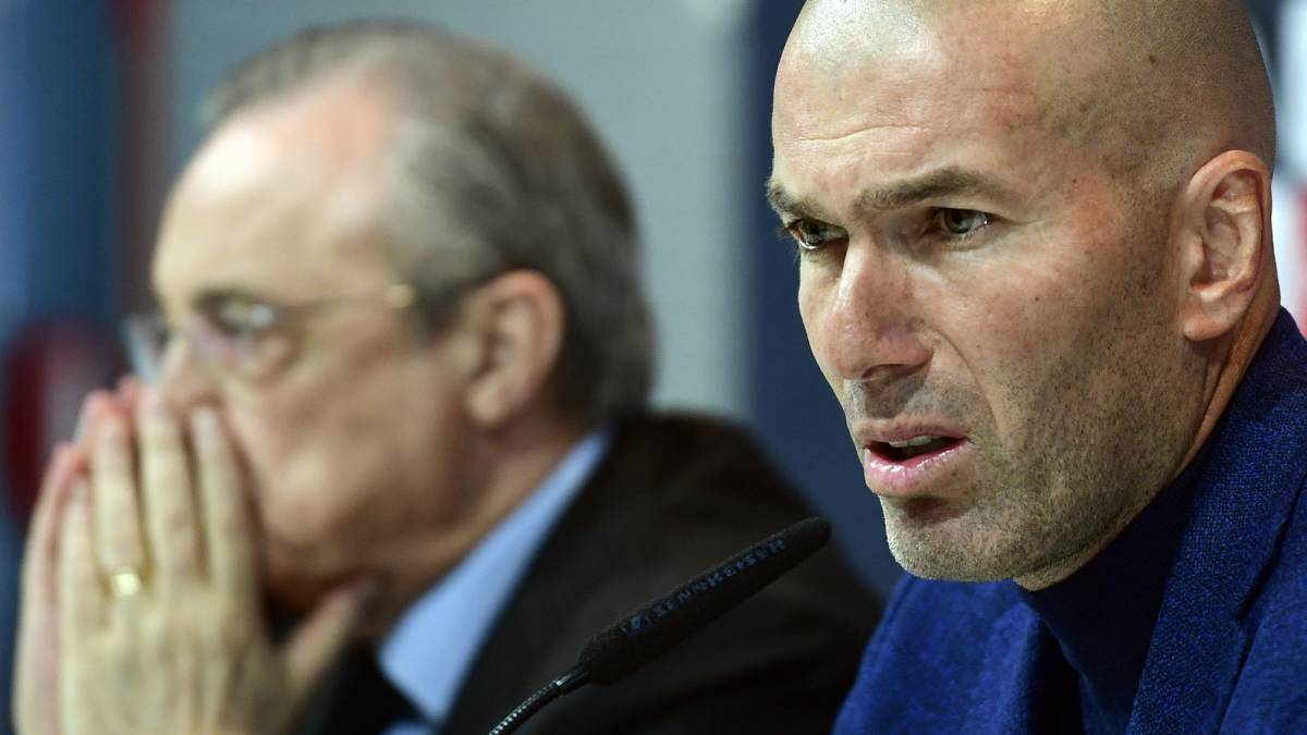 Zidane anunciando su marcha del Real Madrid. Fuente: as