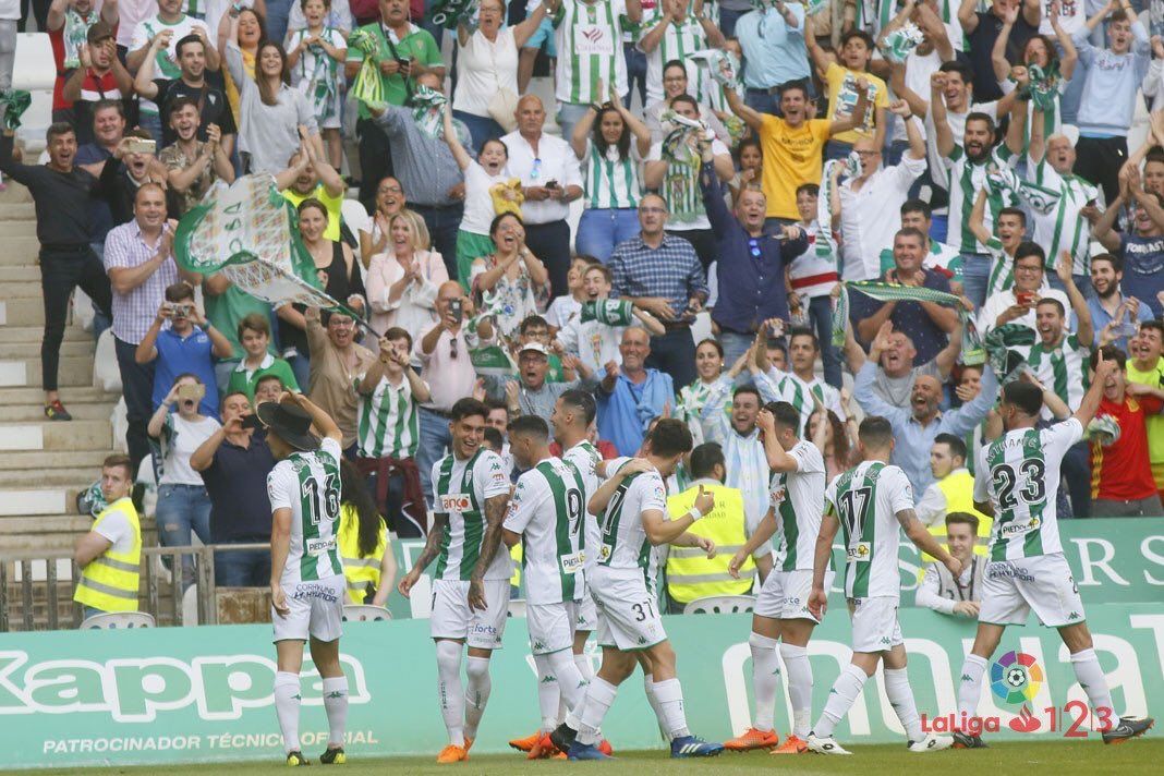 Celebración del gol de Quintanilla | Imagen: Córdoba CF