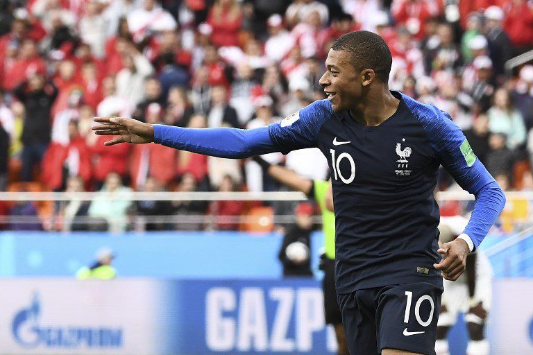 Mbappé celebra su gol frente a Perú | Imagen: Federación Francesa de Fútbol